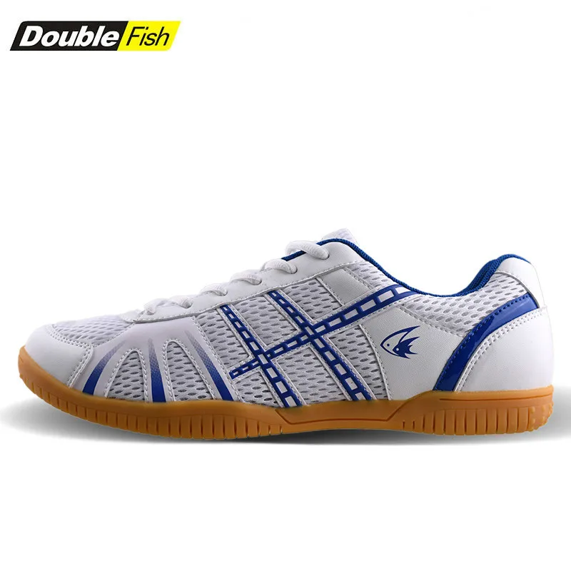 

New Arrival DOUBLE FISH Genuine table tennis Shoes For Men Women Breathable Anti-slippery ping pong Sneakers 878