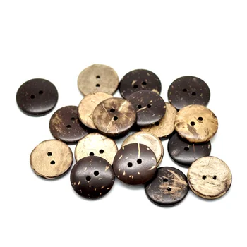 

LF 50Pcs 25/20mm Mixed Round Wooden Sewing Buttons For Cloth Needlework Flatback Scrapbooking Crafts Decorative Diy Accessories