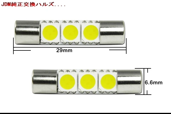 IJDM 4 шт. Ксеноновые белые 29 мм 3-SMD 6641 гирлянда светодиодный лампы для замены автомобиля косметическое зеркало огни Солнечная лампочка на козырьке красный, желтый, синий