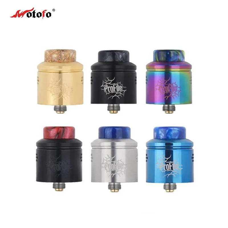 Оригинальный профиль Wotofo RDA Tank атомайзер 24 мм сетчатая катушка бак 510 Thread подходит