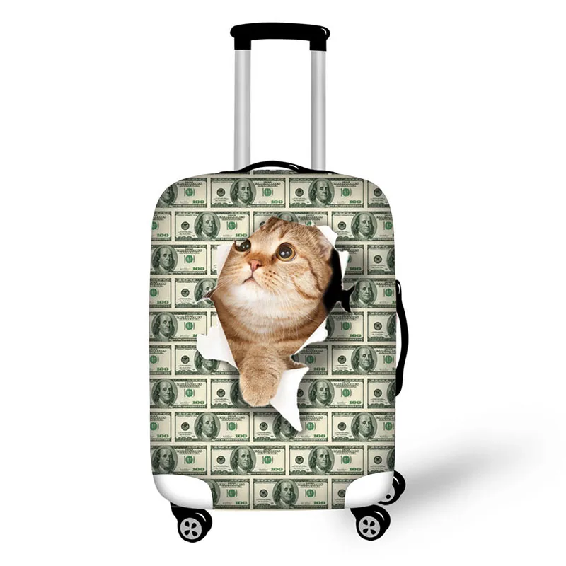 Аксессуары для путешествий, плотные эластичные мультфильм чехол с изображением котов чехол застежка-молния для чемодана, чехла Защитные чехлы для 18-30 дюймов