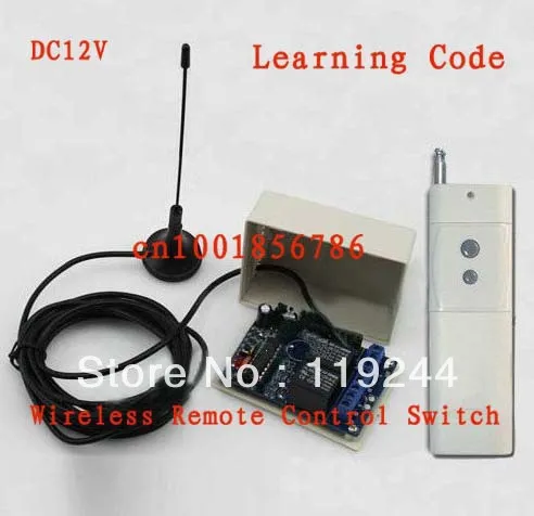 

3000M DC12V 2CH RF Wireless Remote Control Switch System Transmitters and Receiver With Antenna For Applicance Garage Door