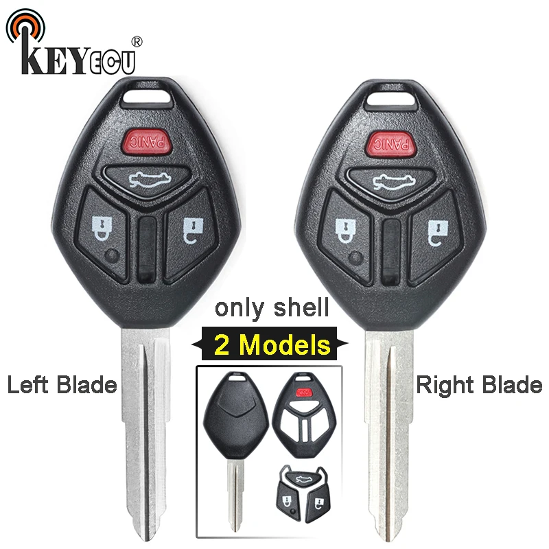 Запасной чехол KEYECU для Mitsubishi Eclipse Galant Lancer 3 + 1 4 кнопки пульта дистанционного