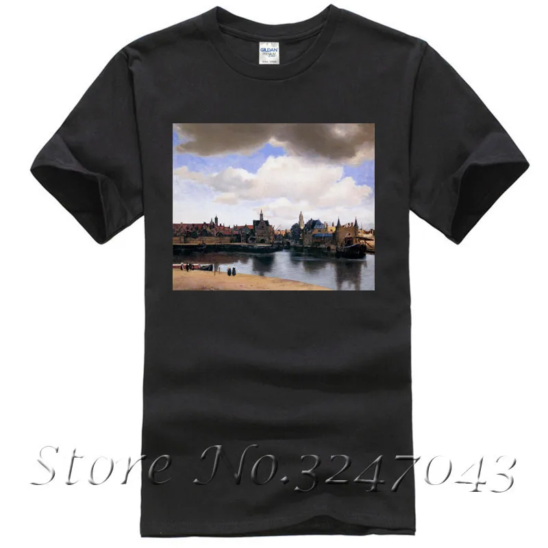 

View of Delft T Shirt by Jan Vermeer Men's T-shirt