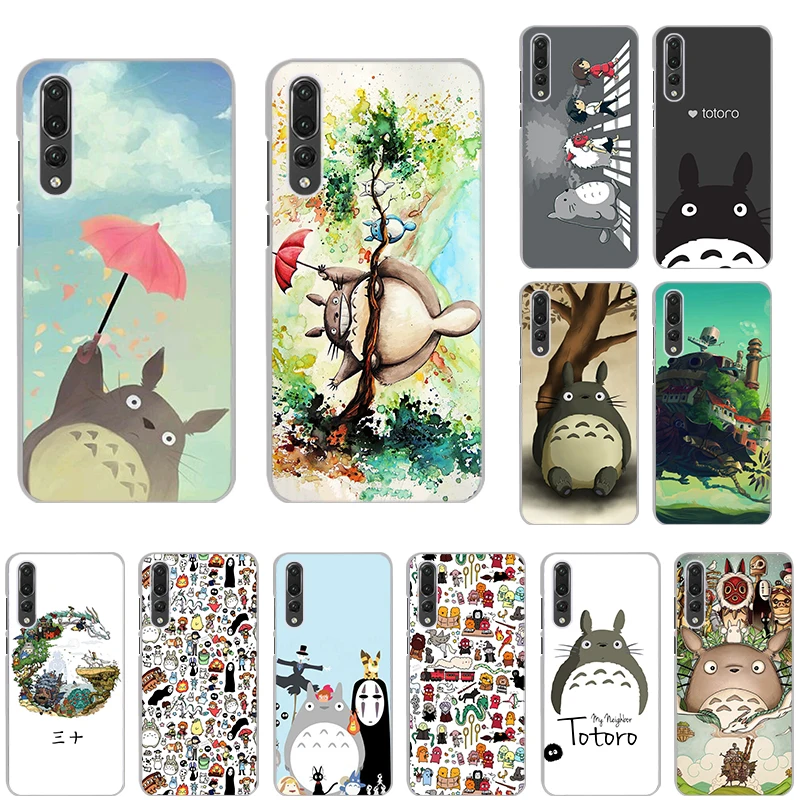 

Cute best Ghibli totoro Clear hard Cover Case for huawei P30 P30lite P30Pro P20 P20lite P20Pro P10plus P10lite Psmate2019 P9 P8