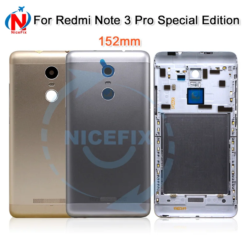 

For Xiaomi Redmi Note 3 Pro 152mm Special Edition SE Rear Battery Housing Door Cover Back Case+Side Button+ Camear Lens Cover