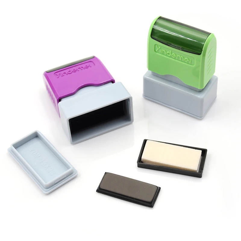 Self Inking Rubber Stamp Fashion Colors Oil Based Craft Ink Pad Rubber