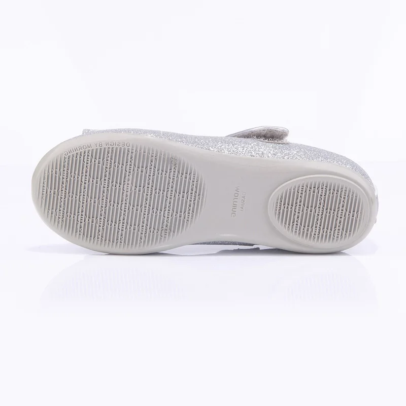 Girls Shoes Spring And Autumn Gold Silver Black Light Children's Shoes Non-slip Ballet Flats Leather Kids