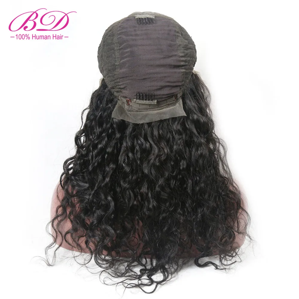 BD HAIR 13X6 Water Wave Long Length Lace Front Human Hair Wigs Deep Part Lace Wigs Natural Color Peruvian Remy Hair