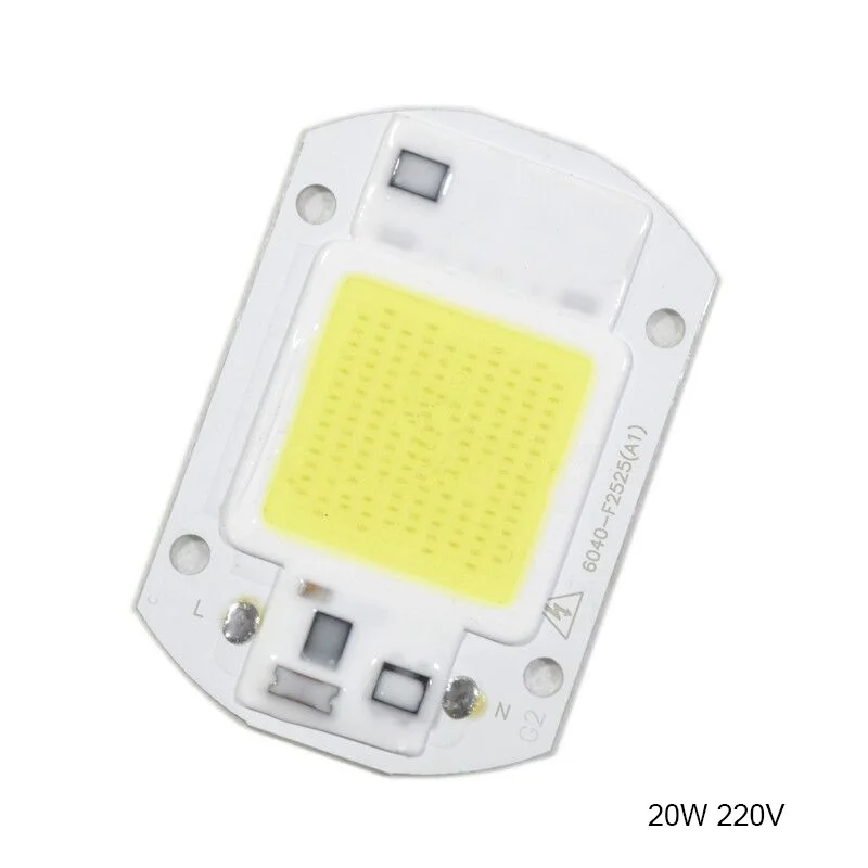 white 20 Вт 30 Вт 50 Вт светодиодный чип 110 В 221 В светодиодный COB ламповый чип вход IP65 Smart IC подходит для DIY светодиодный прожектор светильник - Цвет: white