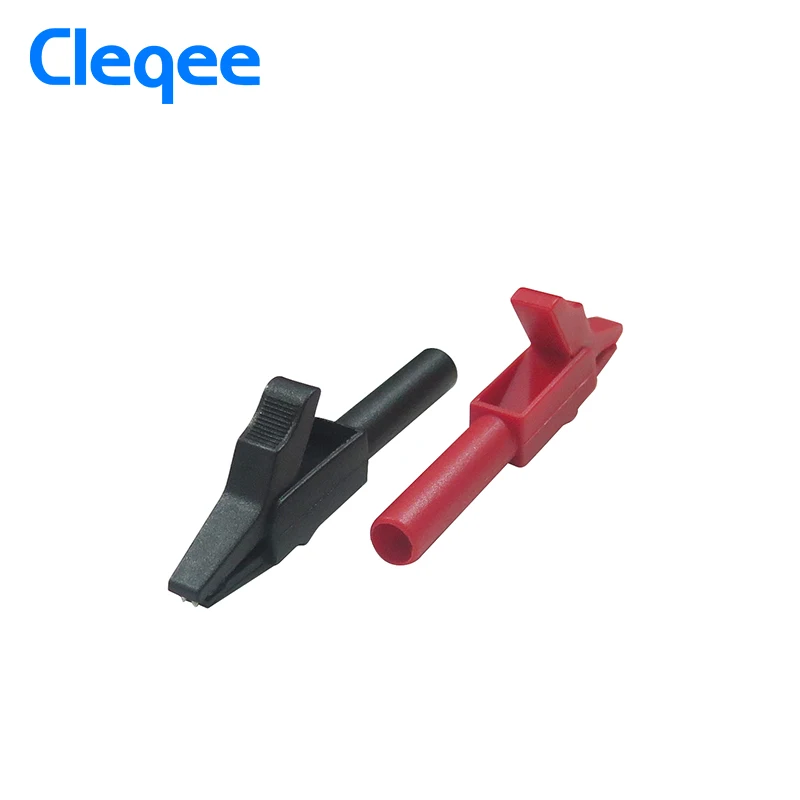Cleqee 10 шт. зажим типа крокодил к 4 мм тестовому адаптеру банан|10pcs alligator clips|alligator