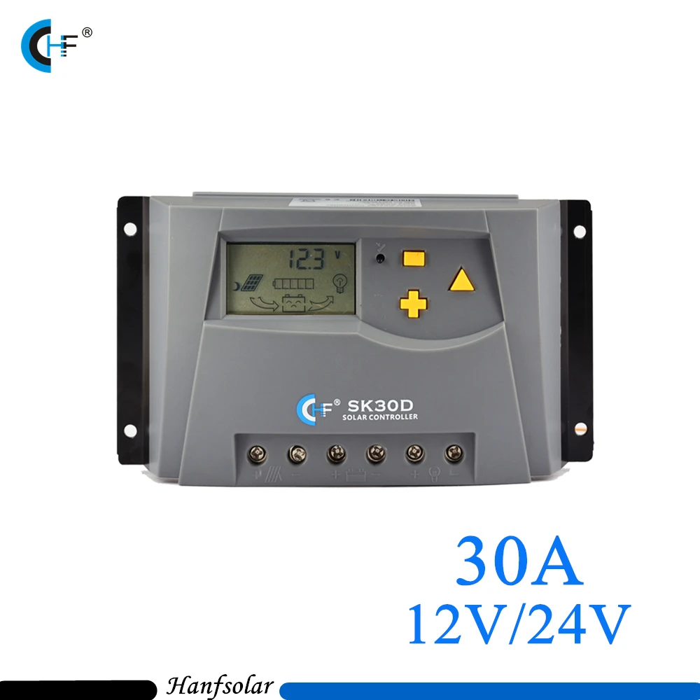 

30A Solar Controller Solar Panel Battery Charger Controller 12V 24 V Auto Switch for PV System SK30D