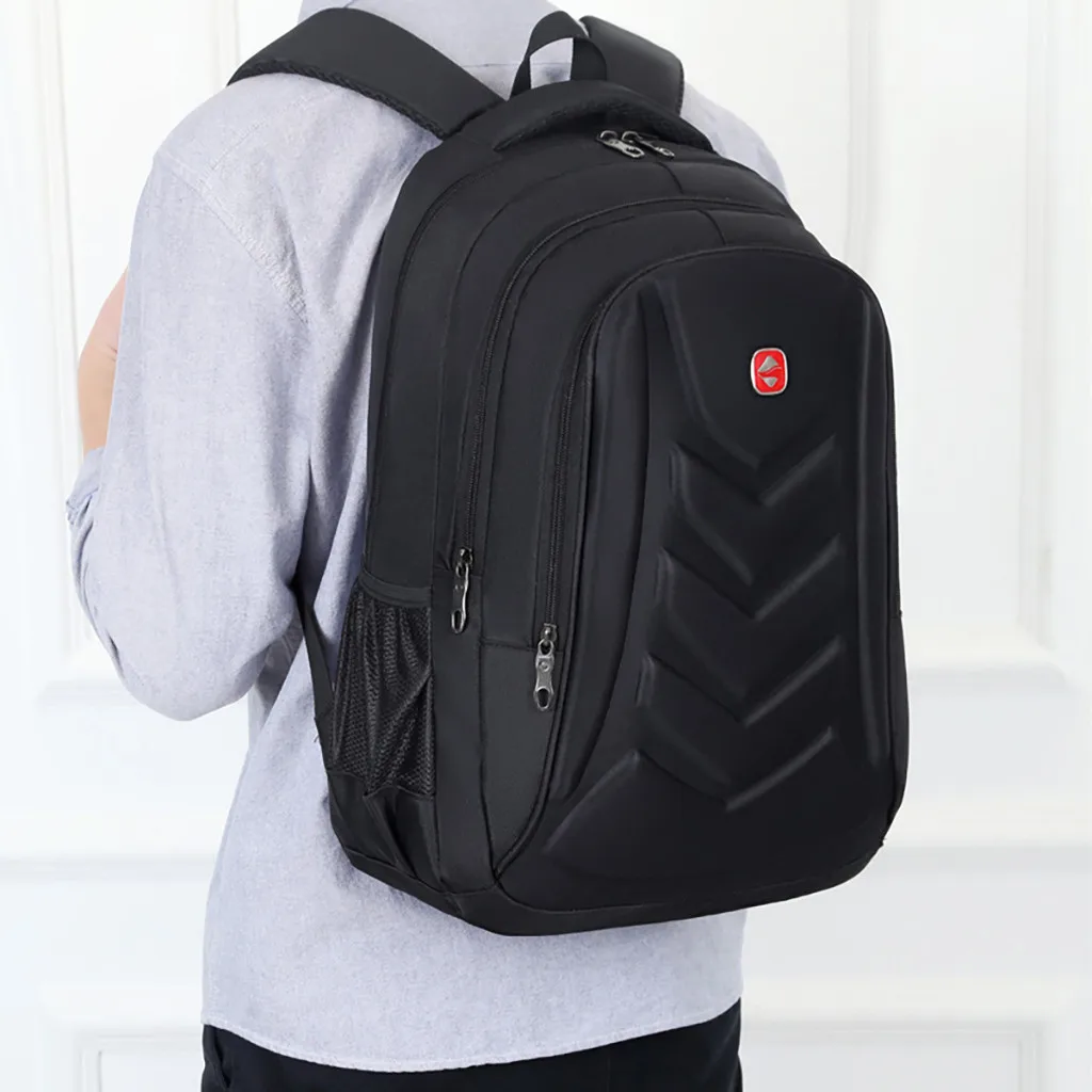 Fashion man laptop backpack Men's New Business Backpack Computer Bag Travel Backpack Clamshell Multifunctional#EX