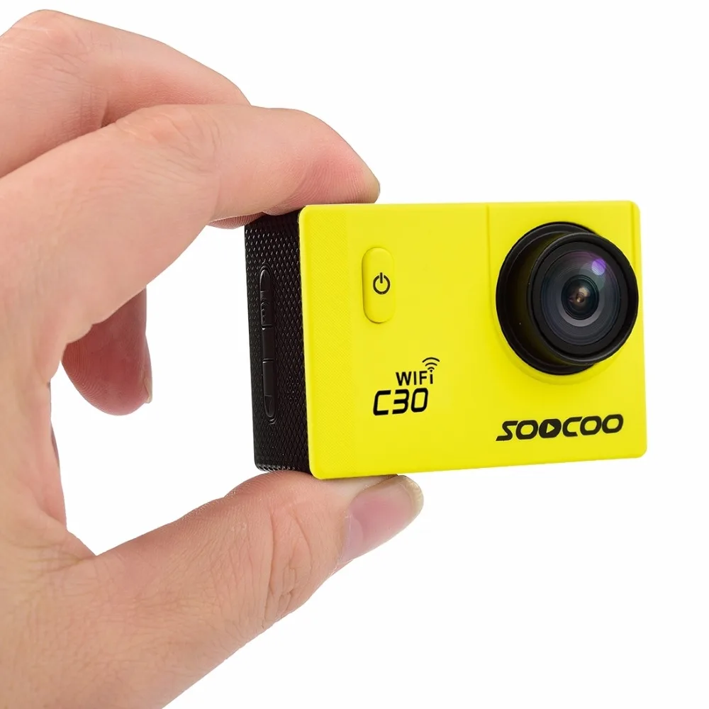 SOOCOO C30 2' экран 4K 170 градусов широкоугольный WiFi Спортивная экшн-камера видеокамера с водонепроницаемым корпусом чехол 1050 мАч