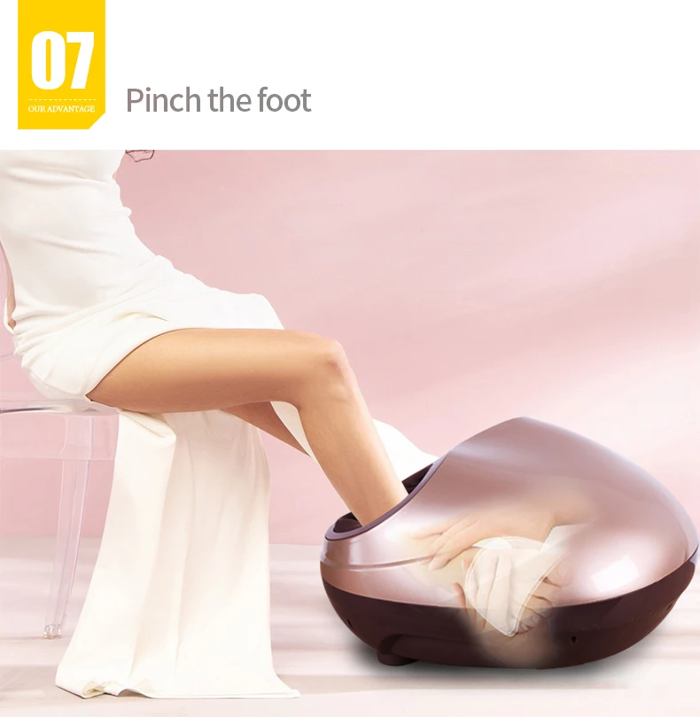 JinKaiRui Electric Health Care Antistress Muscle Release Therapy Rollers Shiatsu Gua Sha Heat Foot Massager Machine Device 10