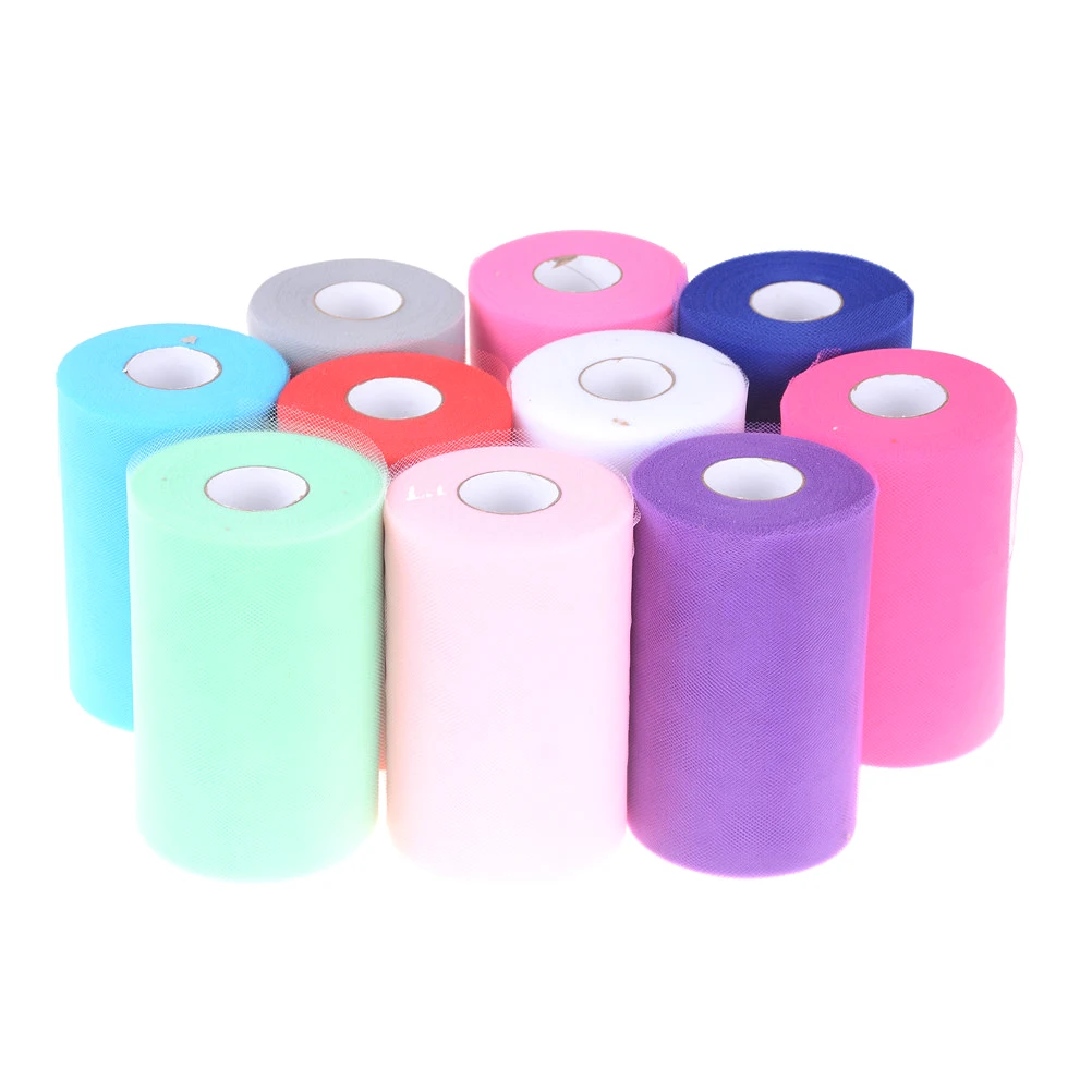 6 inches x 100 Yards Tulle Roll Fabric Spool Party Birthday Gift Wrap