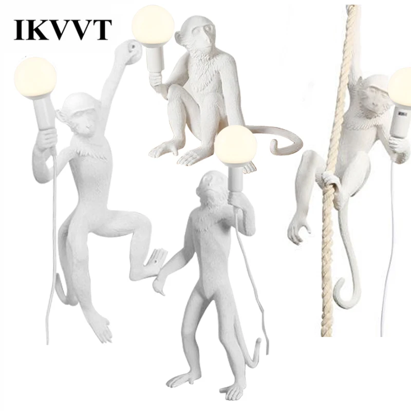 Современная Новинка подвесные светильники IKVVT белые/черные/Золотые из смолы в