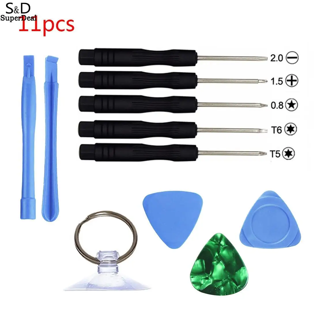 

Set Set Repair Opening Screwdriver of 11 Disassembling and Android Tools Mobile iPhone Portable for Phones Tool 1 Plastic+Metal