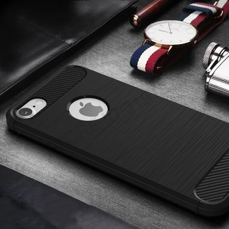 Carbon Fiber Phone Cases For iPhone 6 Case 6s Plus SE 5 5s Cases Soft Anti-Knock Cover For iPhone 7 Case 7 Plus Capa Coque Carbon Fiber Phone Cases For iPhone 6 Case 6s Plus SE 5 5s Cases Soft Anti-Knock Cover For iPhone 7 Case 7 Plus Capa Coque