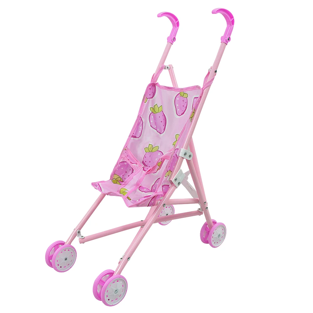 Brinquedos do Jogo do Bebê Carrinho de Criança Carrinho de Rodas Motrizes tipo Dobrável Carrinhos de Brinquedo de Aniversário Presente de Natal Infantil Rosa Carrinho 9 High Quality Brinquedos e hobbies