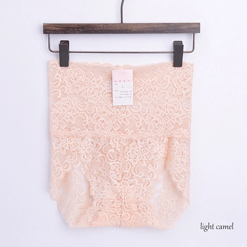 3pcs/lot Women's Panties In Large Sizes Floral High Waist Panties Seamless Women's Lace Briefs Stretching Underwear XXL