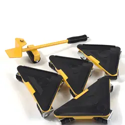 Высокое качество 5 шт. треугольные железные грузчики подвижные переносные грузчики тяжелые движущиеся инструменты мебель движущиеся