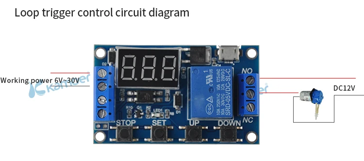 Kamoer CT001 микронасос таймер модуль управления для двухпроводных микронасосов(жидкий перистальтический насос, мембранный насос