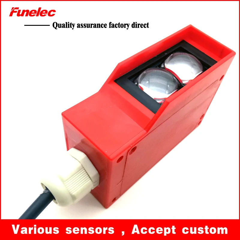  Diffuse reflective photoelectric sensor induction switch waterproof road gate car washing machine w