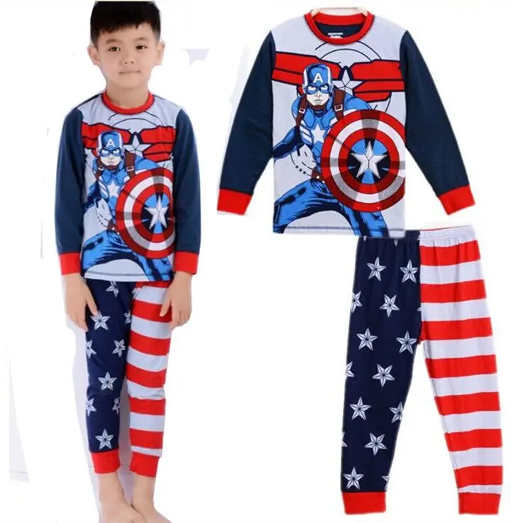 Детский пижамный комплект, одежда для сна для мальчиков, пижамный комплект для девочек, детская пижама, футболка+ штаны, комплект одежды для маленьких девочек и мальчиков, D12 - Цвет: color at picture