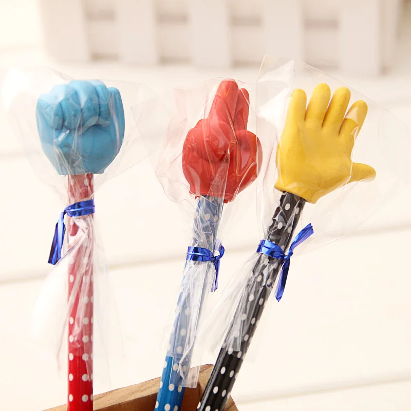 10 Pcs/lot  pencil finger gesture pen cute creative cartoon pencil primary school student Stationery gift prizes office supplies 5 pcs lot creative hand shape bending ballpoint pen student cute cartoon finger pen office writing stationery school gift supply