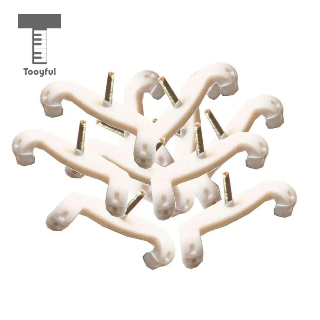 Tooyful 10 Pieces Plastic 4/4 Full Size Violin Fiddle Shoulder Rest Feet Pad Support for Violinist Beginner