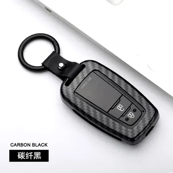 

Zinc Alloy Key Cases Fob Keychain Cover For Toyota Camry 2017 2018 CHR CH-R Prius Corolla RAV4 Smart Keys Car Styling