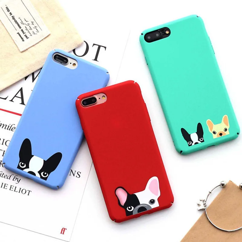 

Boston terrier bulldog Dog Phone Case for Coque iPhone 6 7 8 Plus 6s 7Plus 8Plus 3D Sublimation Puppy Cover for iPhone capinhas