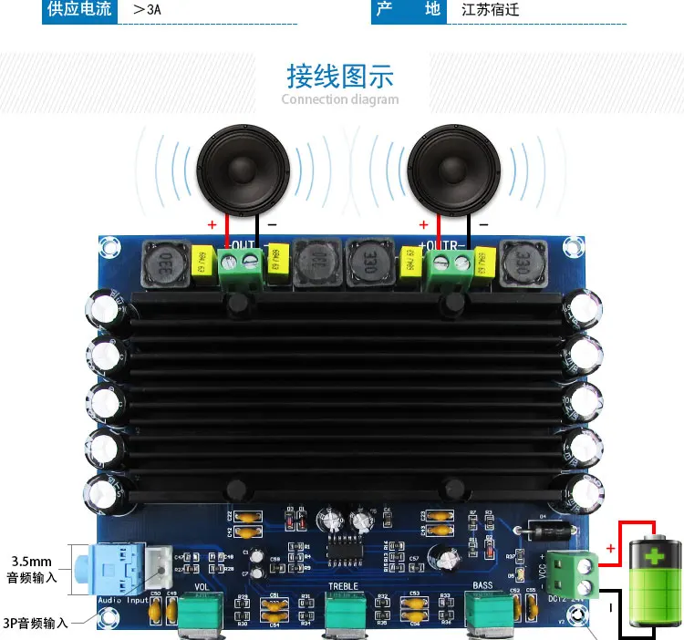 TPA3116 150 Вт+ 150 Вт 2,0 двухканальный стерео HIFI цифровой аудио усилитель плата TPA3116D2 Amplificador