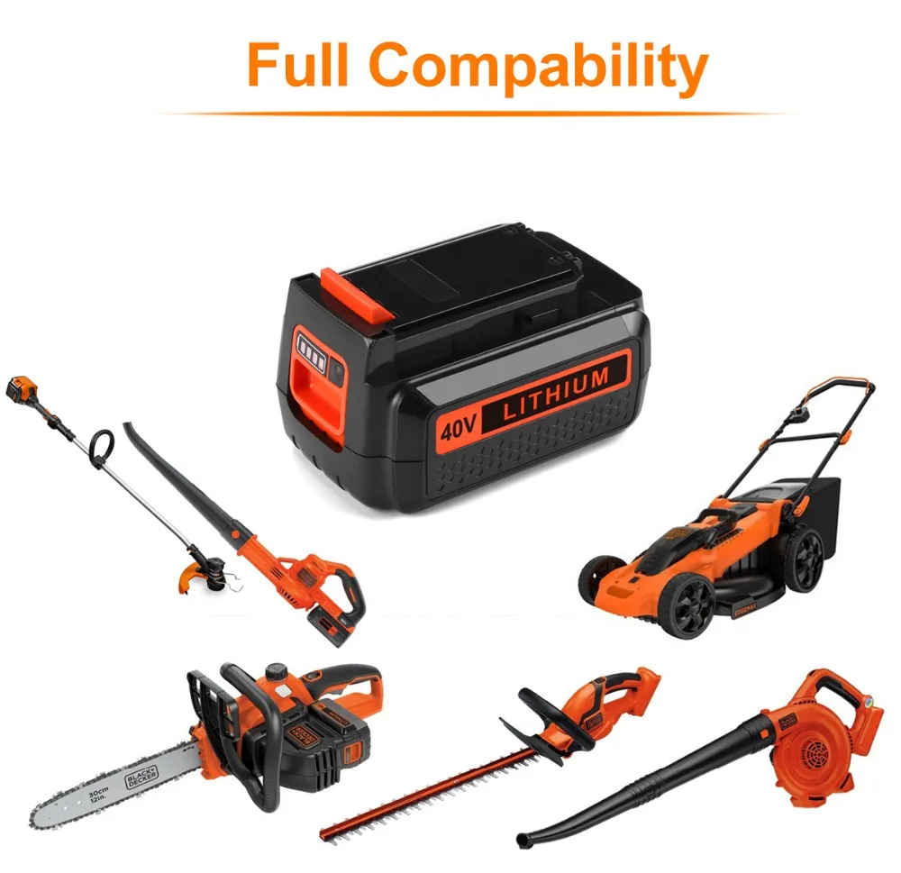 40В 2.0Ah 2000mah для Black & Decker Max литий ионный аккумулятор LBXR36 LBX2040 LHT2436|Перезаряжаемые