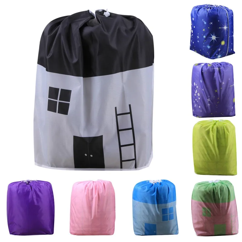 

Large Size Storage, Household Multi-function Storage Bag With Drawstring For Cloth Quilt Blankets Plush Toy Organizer Supplies