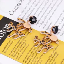 

Oorbellen Fashion Earrings For Women Brincos Earings Fashion Jewelry Bohemian Leopard Wedding Earrings Femme Wholesale