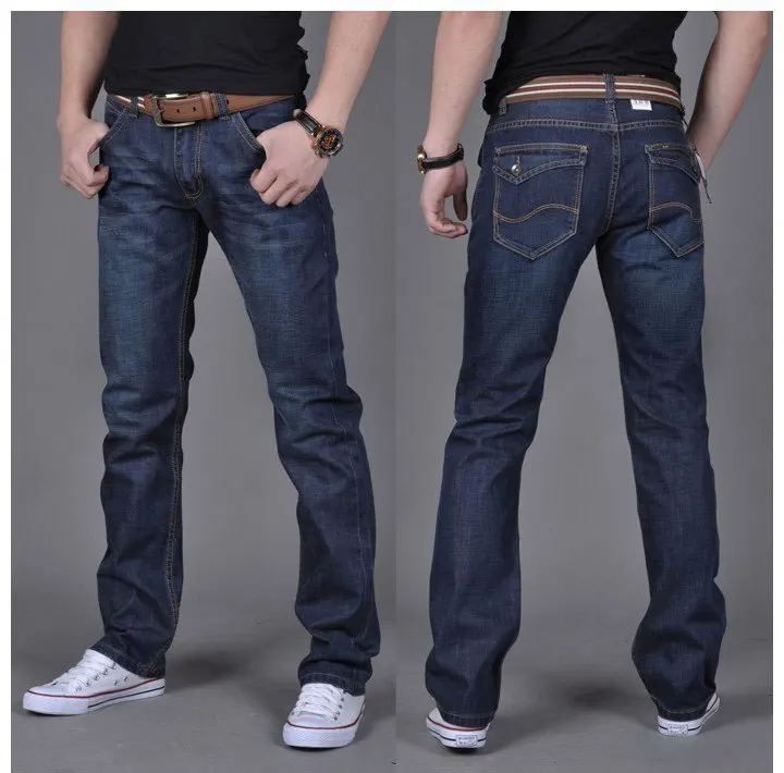 Man Pants 2017 New Jean Male Straight Slim Jeans Men