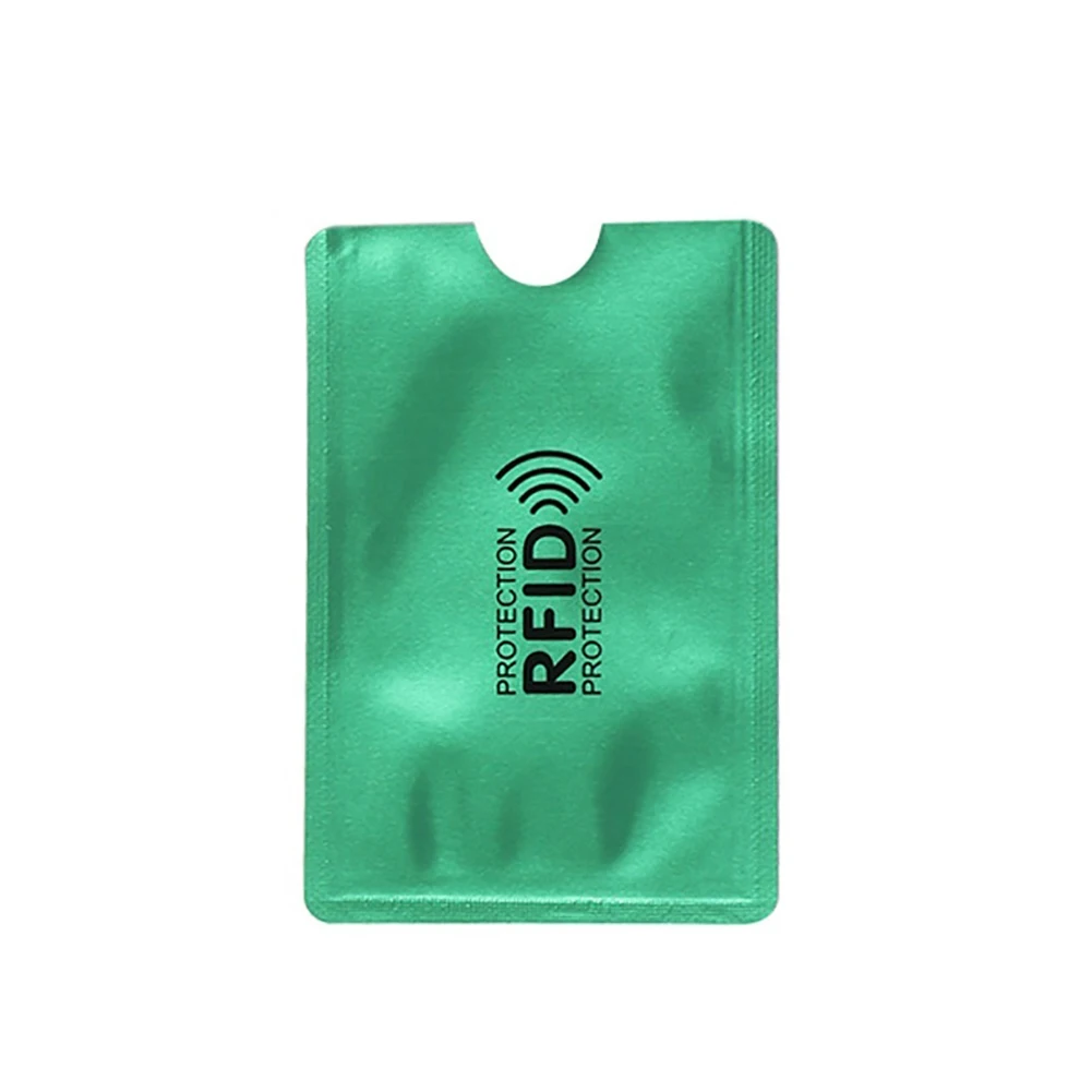 10 шт. Алюминиевый RFID блокирующий держатель для карт чехол Противоугонный
