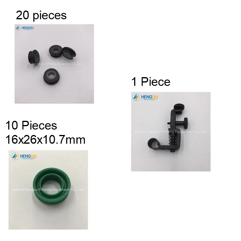 

20 Pieces SM52 PM52 Roller CPL G2.015.560F, 1 Piece brush holder 66.028.105F, 10 PCS Seal 16x26x10.7mm