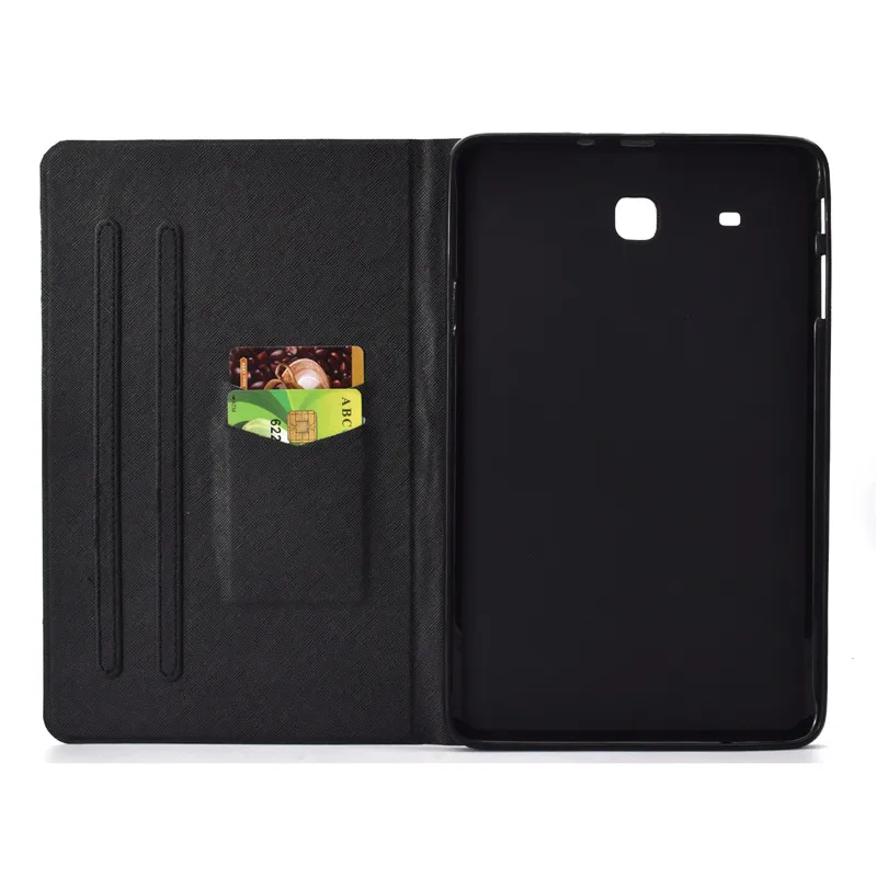 Wekays For Samsung Tab E 9.6 SM-T560 Cartoon Cat Leather Fundas Case For Samsung Galaxy Tab E 9.6