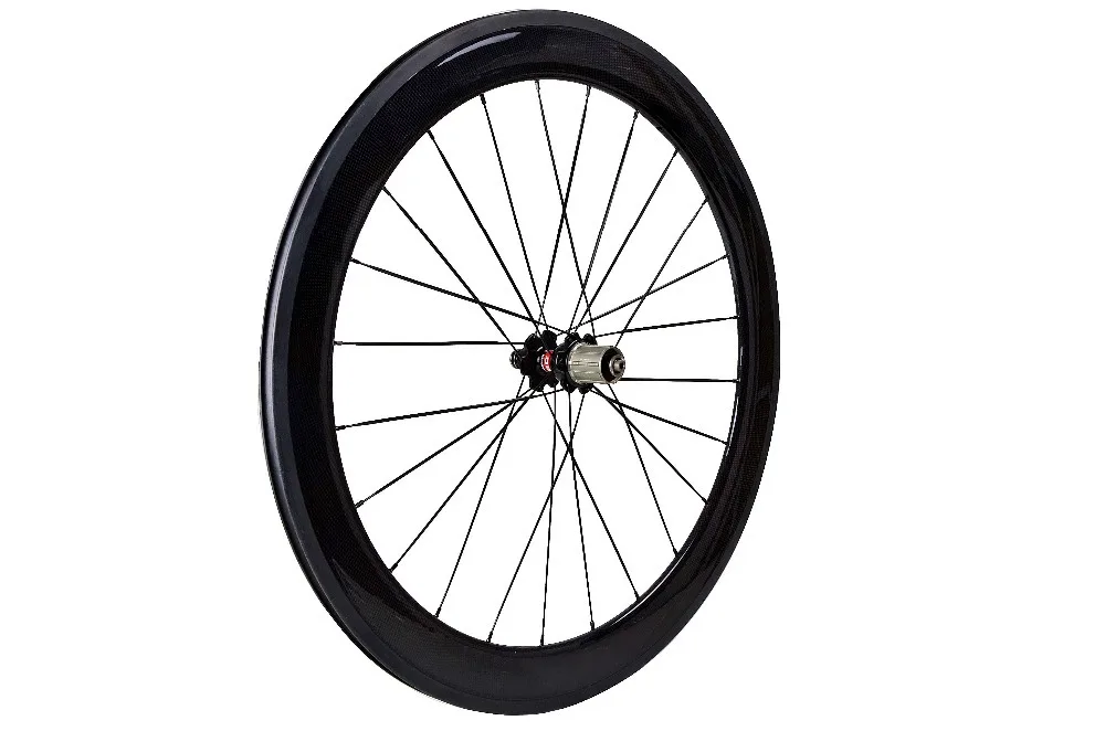 Free shipping road wheelset road carbon clincher front 38mm rear 60mm 700c wheelset 23mm width