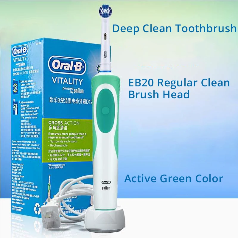 Oral b escova de dentes elétrica 2d