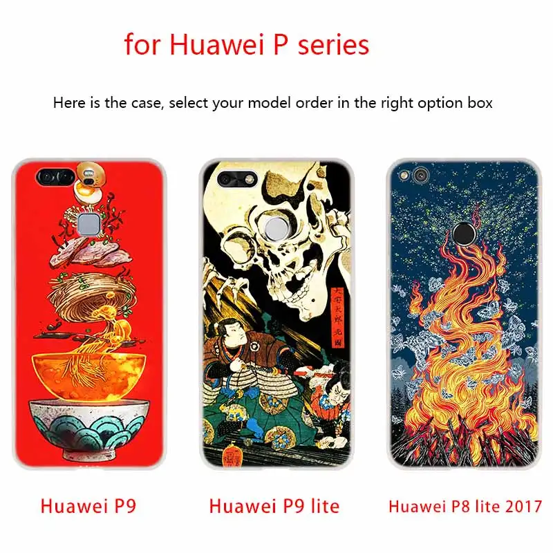 NAYIDA японский стиль Искусство Японский чехол силиконовый мягкий ТПУ для Huawei P30 P40
