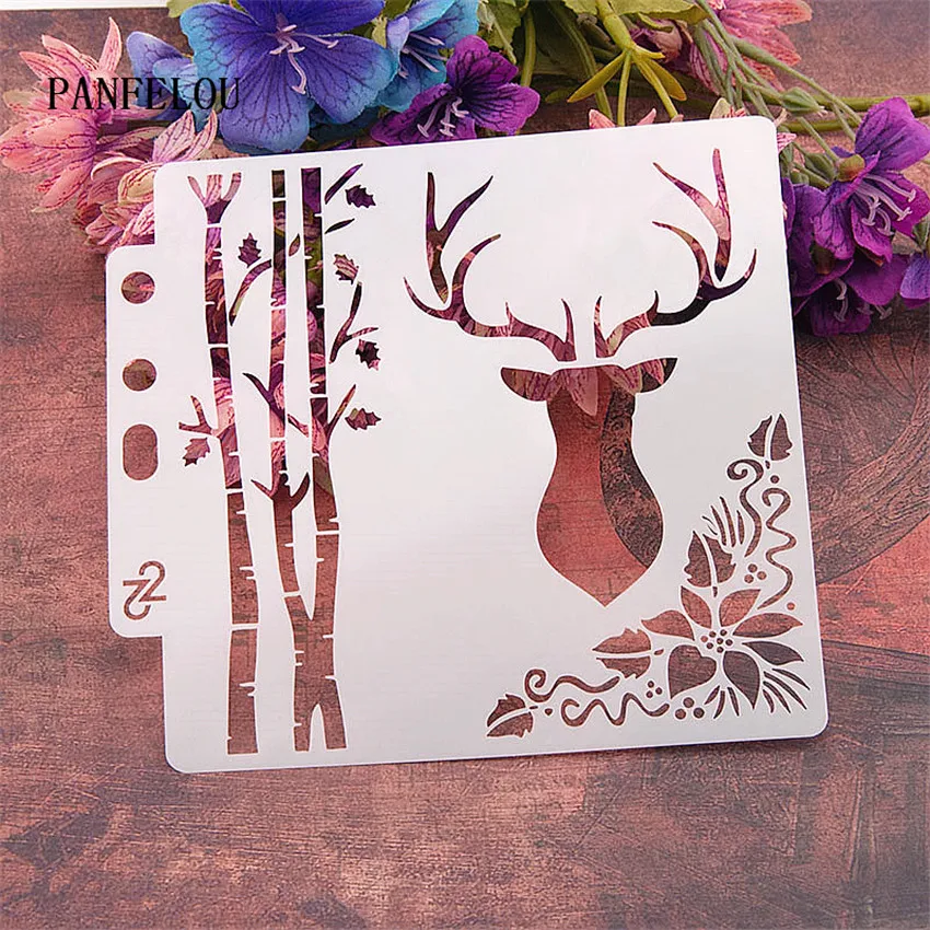 Трафареты для скрапбукинга Milu deer Пластиковая форма щит сделай сам украшение