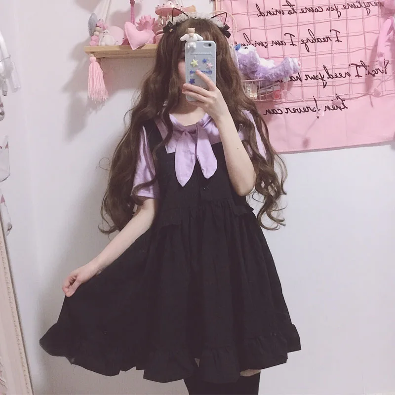 Harajuku 2018 Новая Летняя женская обувь в Корейском стиле для девочек Одежда из