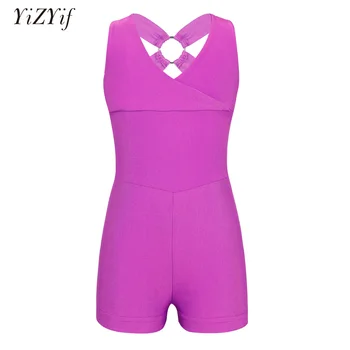 

Kids Girls Sleeveless ballet Leotard Cross Back Ballet Dance Gymnastics Leotard ballet tutu Jumpsuit bailarina Unitard Bodysuit