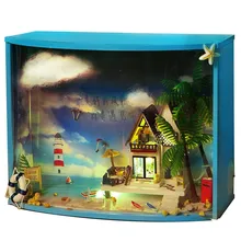 Горячее предложение T-Ю ty1 Ultima Thule DIY кукольный домик с легкими Миниатюрная модель подарок коллекция красивых Декор Игрушка