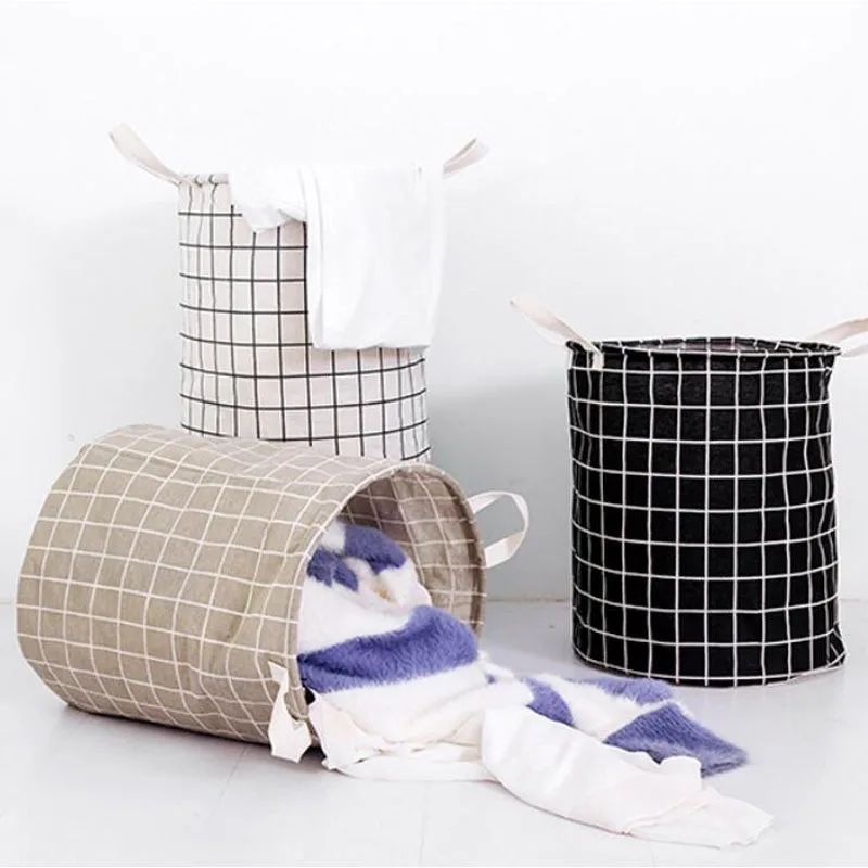 

Foldable Laundry Basket Toy Storage Box Super Large Bag Cotton Washing Dirty Clothes Big Basket Organizer Bin Handle