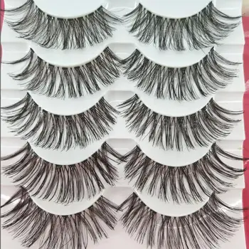 

Thick False Eyelashes Messy Cross Thick Natural Fake Eye Lashes Professional Makeup Tips Bigeye Makeup Tool Long False EyeLashes